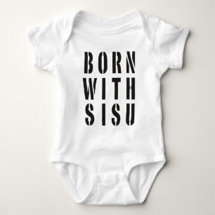 Sisuと生まれて下さい ベビーボディスーツ