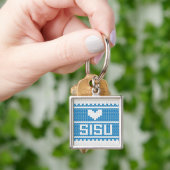 SisuのハートのニットKeychain 2 キーホルダー (手)