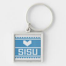 SisuのハートのニットKeychain 2