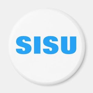 SISUのフィンランドのプライドボタン マグネット