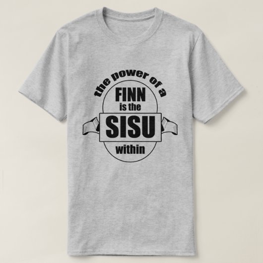 SISUのフィン力メンズ Tシャツ (デザイン正面)