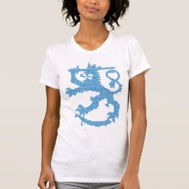 Sisuのライオンの女性のマイクロ繊維の一重項 Tシャツ