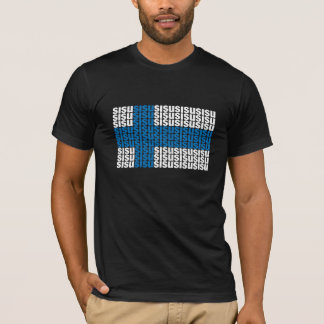 Sisuの黒いTシャツ Tシャツ