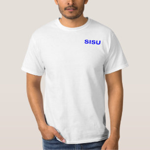 SISUはフィンランドの人々の~の自然及び精神を越えます Tシャツ