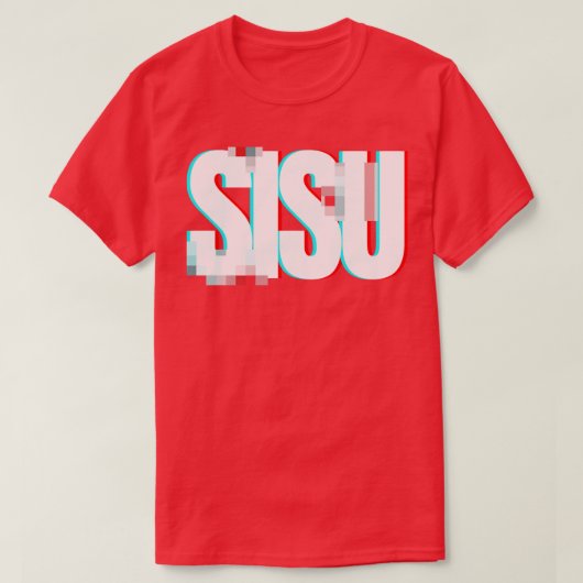 SISUグリッチ Tシャツ (デザイン正面)