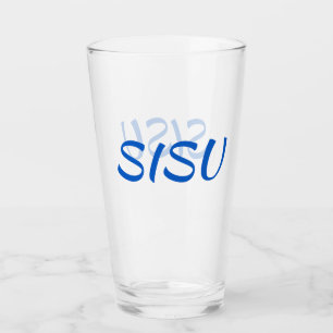 SISUフィンランドのガラストンブラー(代替フォント) タンブラーグラス