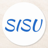 SISUフィンランドコースターセット(6ラウンドコースター) ラウンドペーパーコースター (正面)