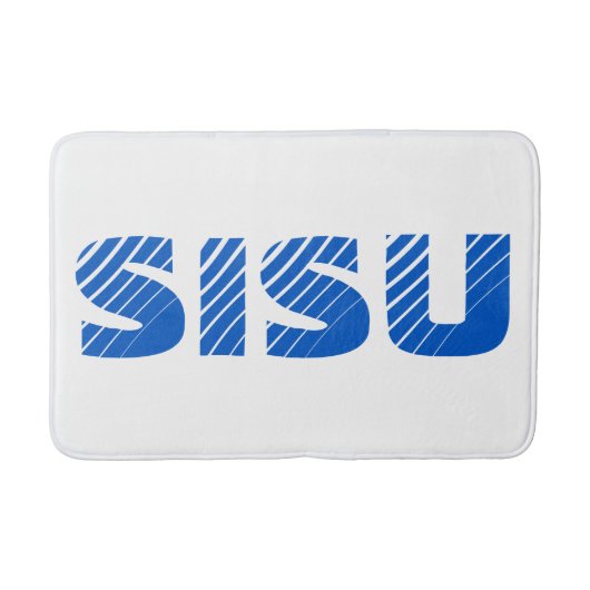 SISUフィンランド式サウナバスマット(白) バスマット (正面)