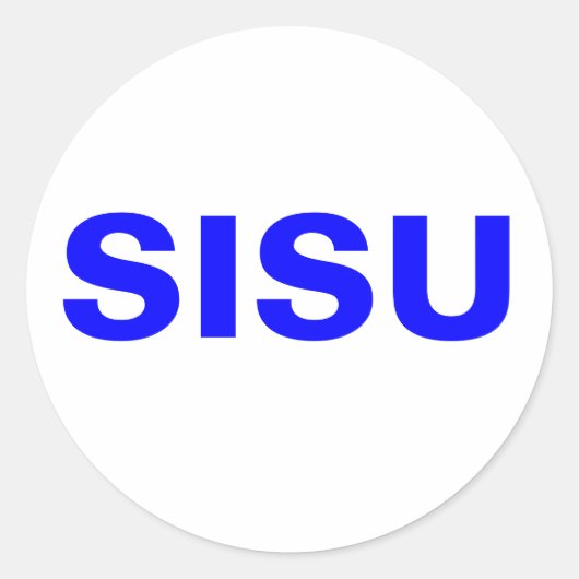 SISU自然とフィンランド人の精神 ラウンドシール (正面)