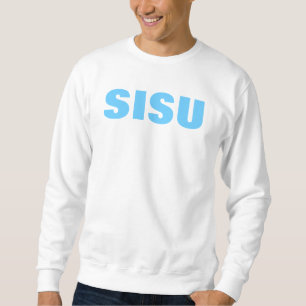 SISU (フィンランドのプライド)の白いスエットシャツ スウェットシャツ