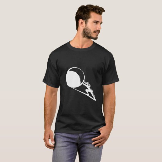 Sisyphus Greek Mythology Sisyphus Tシャツ (正面フル)