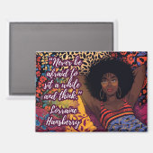 Sit Awhile Lorraine Hansberry Quote Magnet マグネット (正面/裏面)