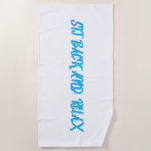 Sit back and relax ビーチタオル (正面)