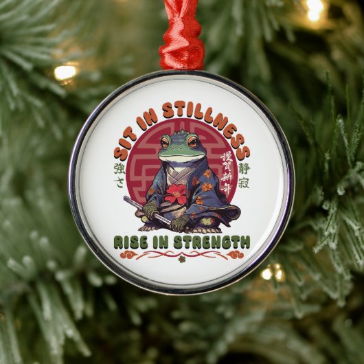 Sit in Stillness メタルオーナメント (ツリー)