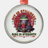 Sit in Stillness メタルオーナメント (正面)