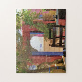 Sit & Stay Awhileギリシャ語Tavernaポスター ジグソーパズル (縦)