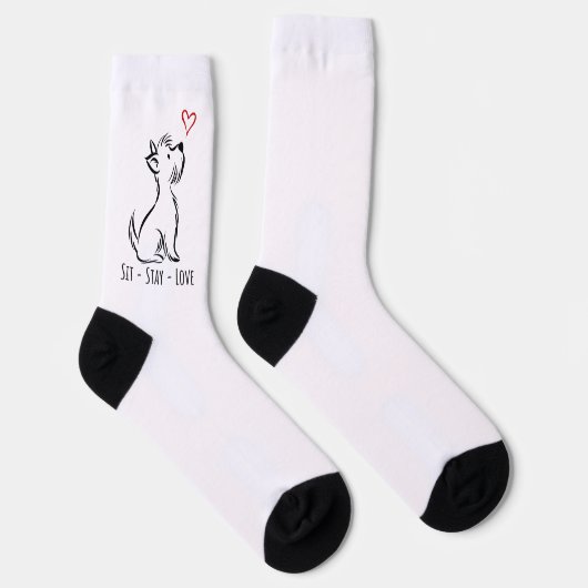 Sit-Stay-Love ウェスティ ソックス (右)