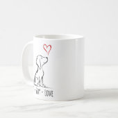 Sit-Stay-Love ビーグル コーヒーマグカップ (正面左)