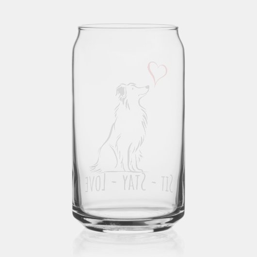 Sit-Stay-Love Border Collie ガラス缶 (裏面)