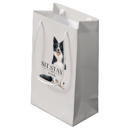 Sit. Stay. Snack. | グレーとベージュのお菓子袋 スモールペーパーバッグ