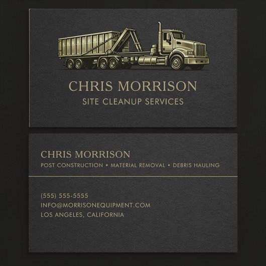 Site Cleanup Services Professional  名刺
