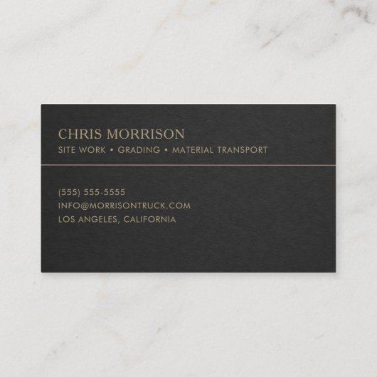 Site Work Services Professional 名刺 (裏面)