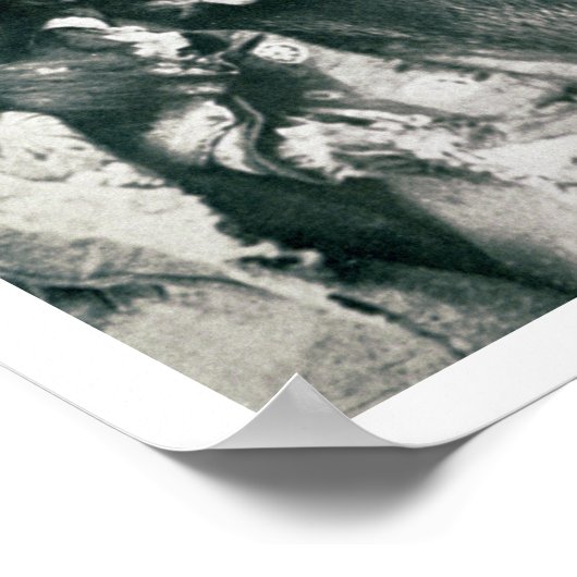 Siting Bull (1831-1890) （b/w写真） ポスター (角)