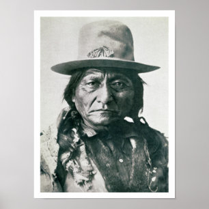 Siting Bull (1831-1890) (b/w写真) ポスター