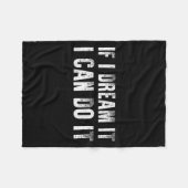 Sitive Affirmation Success Quote Men Women Teen Bo フリースブランケット (正面(横))