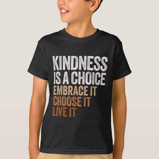 Sitive Message Retro Kindness Vintage Motivational Tシャツ (正面)