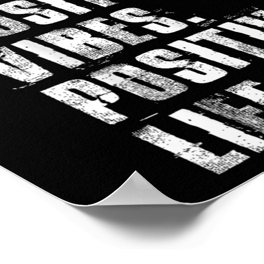 Sitive Mind Sitive Vibes Sitive Life Motivational  ポスター (角)