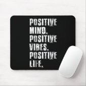 Sitive Mind Sitive Vibes Sitive Life Motivational  マウスパッド (マウス)