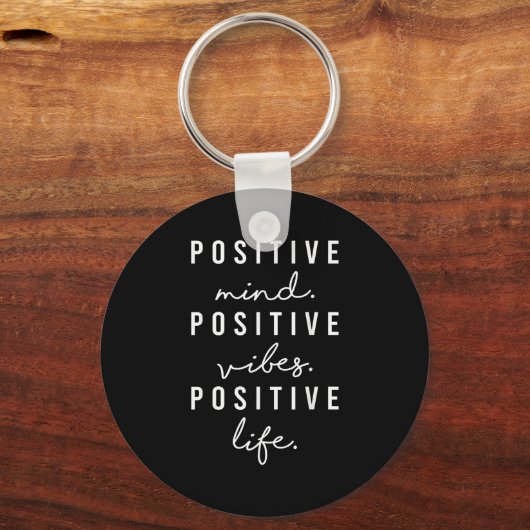 Sitive Mind Vibes Life Visualization Sitivity Moti キーホルダー (正面)