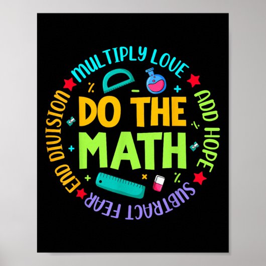 Sitive Quote Insring Slogan Love Hope Fear Do The  ポスター (正面)