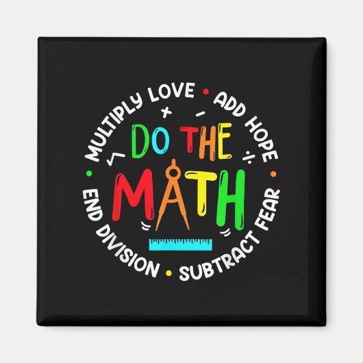 Sitive Quote Insring Slogan Love Hope Fear Do The  マグネット (正面)