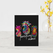 Sitive Vibe Ne Transfer Day Infertility Ivf Tie Dy カード (黄色い花)