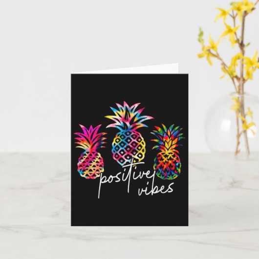 Sitive Vibe Ne Transfer Day Infertility Ivf Tie Dy カード (黄色い花)