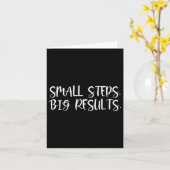 Sitive Work Quotes_ Small Steps, Big Results カード (黄色い花)