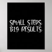 Sitive Work Quotes_ Small Steps, Big Results  ポスター (正面)