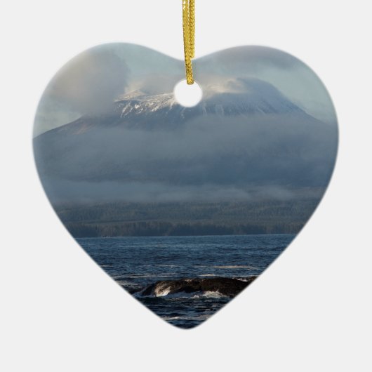 Sitkaアラスカの記念品のギフト セラミックオーナメント (正面)