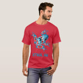 Sitka Alaska Blue Red Frog PNW Indian Art Native A Tシャツ (正面フル)