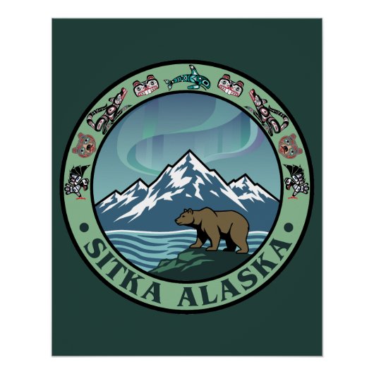 Sitka Alaska United States ポスター (正面)