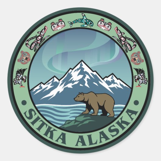 Sitka Alaska United States ラウンドシール (正面)