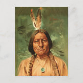 Sitting-Bull著ウィ色彩の鮮やかリアム·ギルバート·ゴール1890 ポストカード (正面)