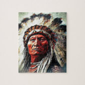 Sitting Bull ジグソーパズル (縦)