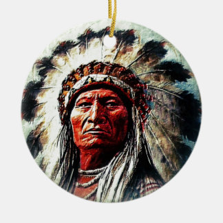 Sitting Bull セラミックオーナメント