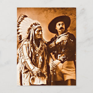 Sitting Bull+バッファロー・ビル・ワイルド・ウエスト・ショー1885 ポストカード