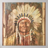 Sitting Bull Indian Chief ポスター (正面)