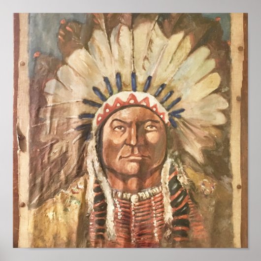 Sitting Bull Indian Chief ポスター (正面)