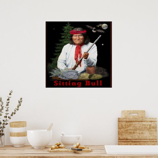 sitting bull poster ポスター (キッチン)
